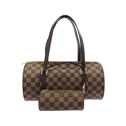 Louis Vuitton Ebene Coated Canvas Handbag Pouch Pre-Owned