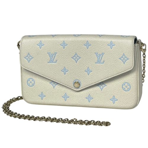 Louis Vuitton Blue White Monogram Empreinte Pochette Pre-Owned