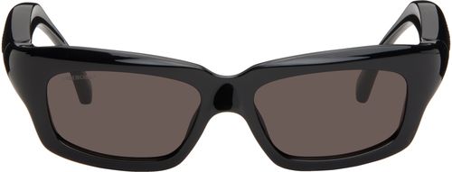 Balenciaga Black Rectangular Sunglasses