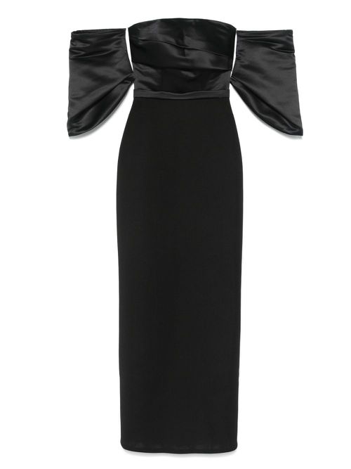Off-shoulder gown - Black