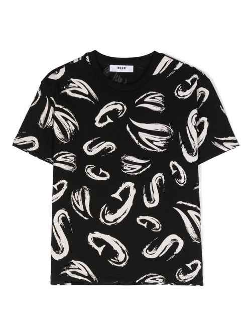 Logo-print cotton T-shirt - Black