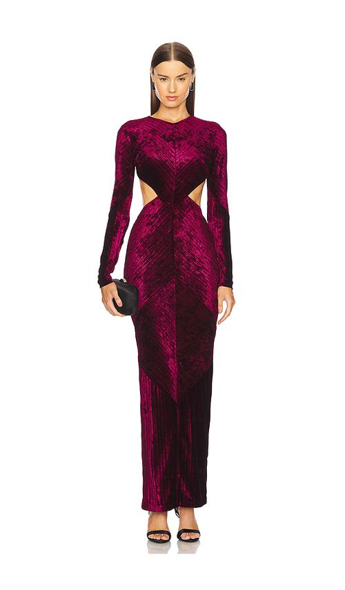 Michael Costello x REVOLVE Spencer Gown in Burgundy. - L also in M, S