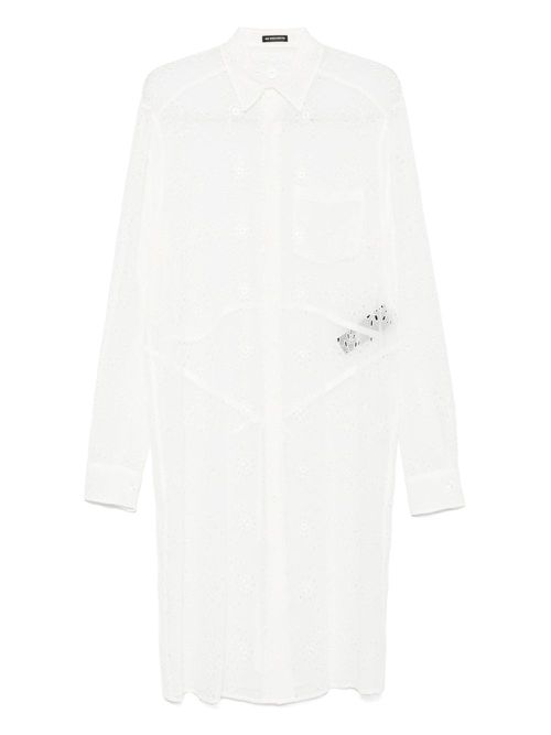 Ann Demeulemeester lace-detailed midi dress - White