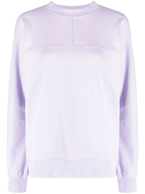 Logo-print crew neck sweatshirt - Purple