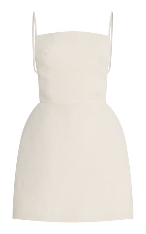 Henrietta Apron Silk Blend Mini Dress