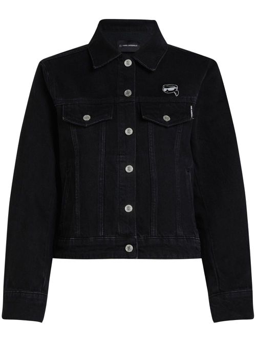 Ikon denim trucker jacket - Black