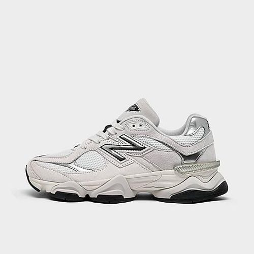 Women's 9060 Casual Shoes in White/Black/Metallic Silver
