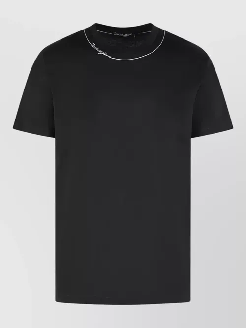 Dolce&Gabbana - cotton t shirt short sleeves crew neck