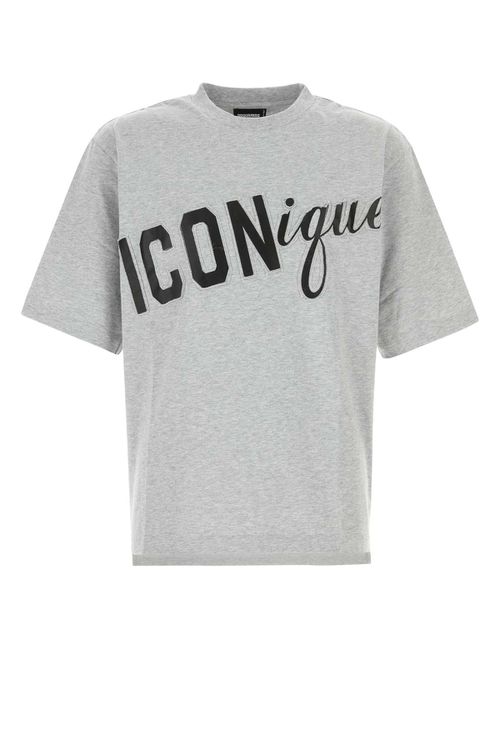 Melange Grey Cotton Oversize T-shirt