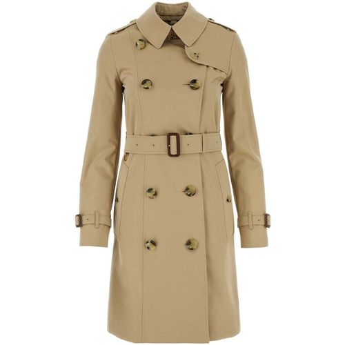 Burberry Beige Gabardine Heritage Chelsea Trench Coat