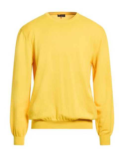 Man Sweater Yellow Size 46 Merino Wool