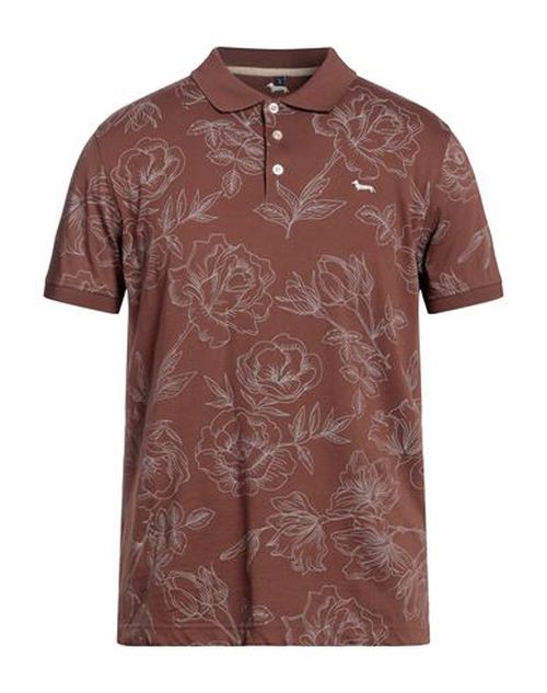 Man Polo shirt Brown Size S Cotton