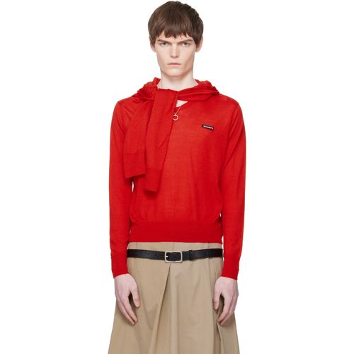 Red Double Sleeve Sweater