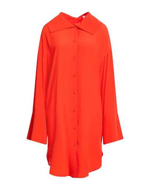 Woman Mini dress Tomato red Size 6 Acetate, Silk
