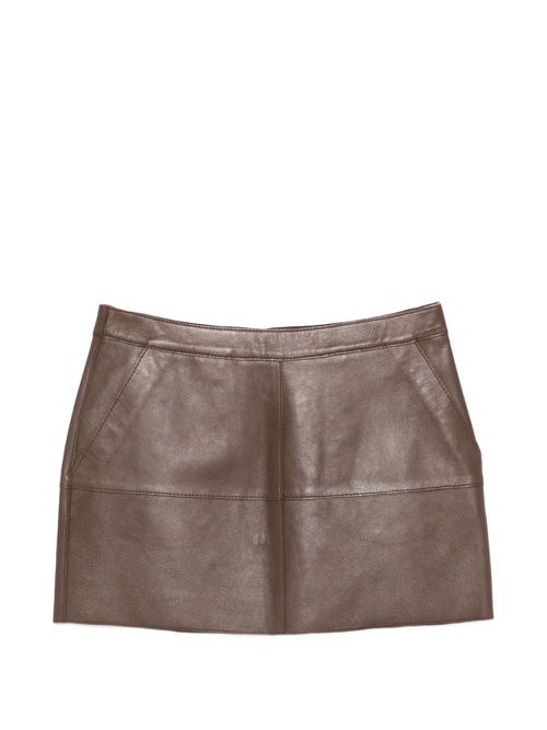 Leather Mini Skirt