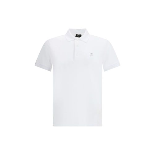 Logo-Embroidered Cotton Polo Shirt — White