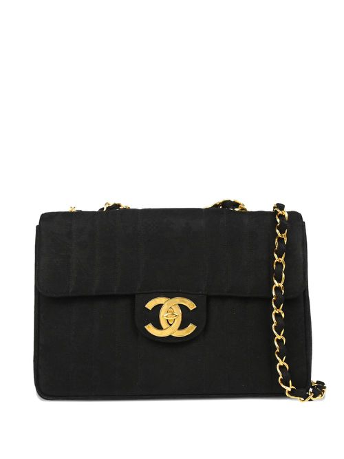 1992 Jumbo Mademoiselle Classic Flap shoulder bag - Black