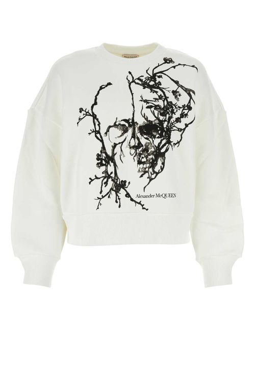 Graphic-Printed Cotton Sweatshirt — White