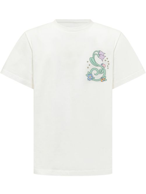 Kids White Floral T-Shirt