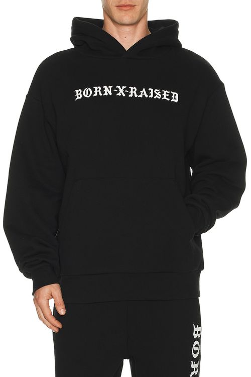 Born x Raised Bxr Standard Hoodie in Black - Black. L also in M, S, XL/1X