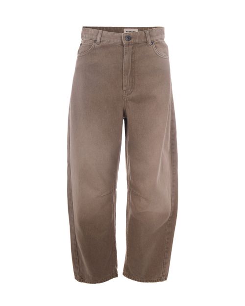 Beige Regular High Rise Jeans