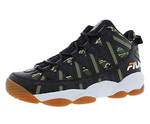 Fila Men's Stackhouse Spaghetti Basketball Sneakers Safety Yellow/Navy/White