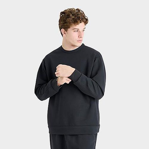 Men's 24.7 ImpossiblySoft Dri-FIT Crewneck Sweatshirt in Black/Dark Smoke Grey