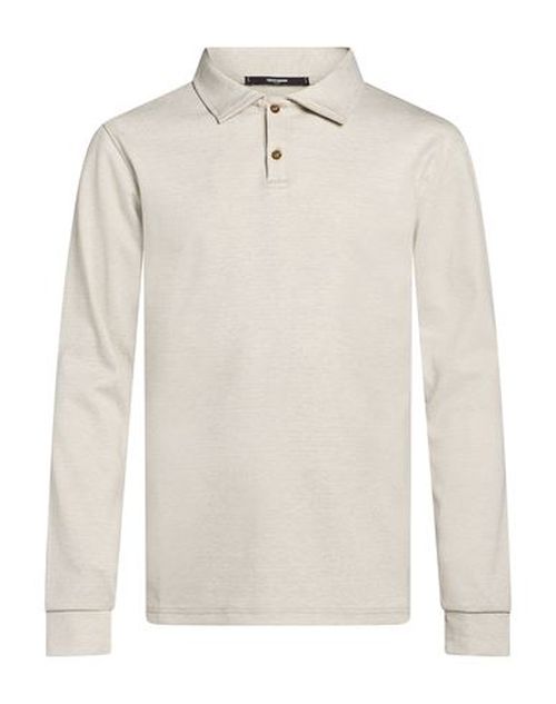 Man Polo shirt Beige Size XL Viscose, Polyester, Elastane