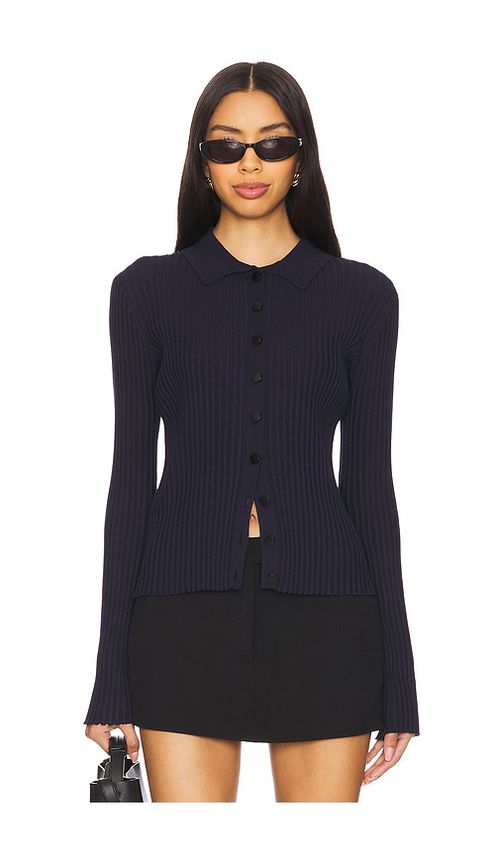 Rue Sophie CARDIGAN MIT KRAGEN MILE in Navy. Größe XS. Also in L