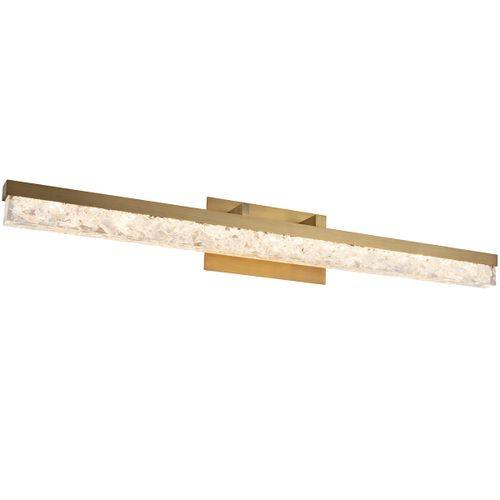 Modern Forms Minx Bathroom Vanity Light in Aged Brass - WS-62039-AB