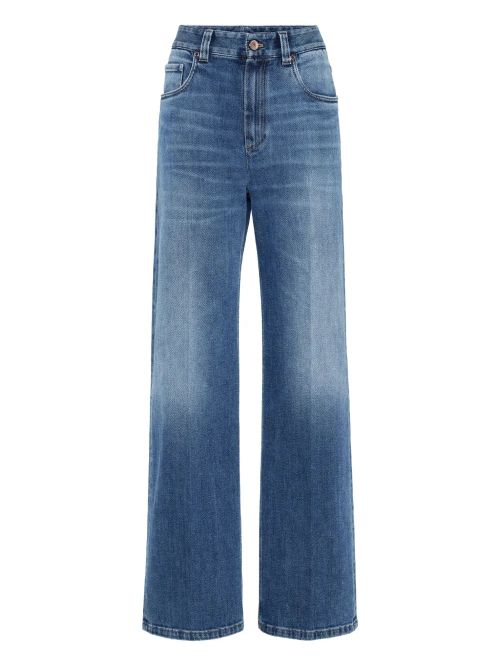 Pure Cotton Jeans — Indigo