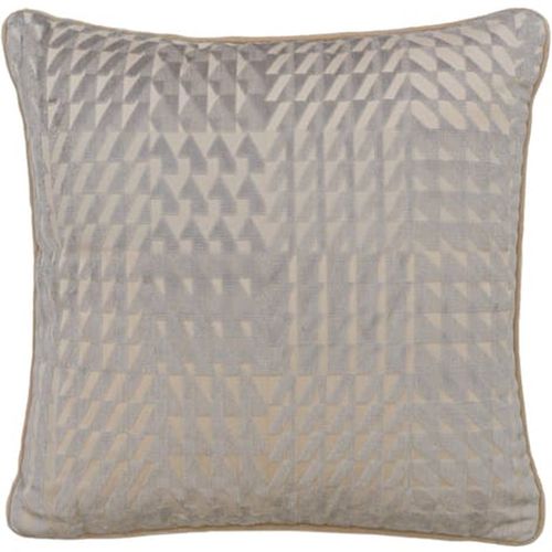 Park Smoke, Sustainable Feather, Cushion, 55cm x 55cm - Andrew Martin Velvet Geometric