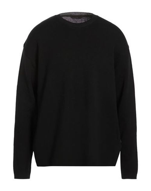 Hevò Man Sweater Black Size L Virgin Wool, Acrylic