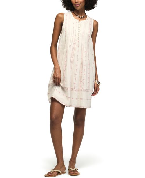 Women's Pintuck Sleeveless Mini Dress - Cream