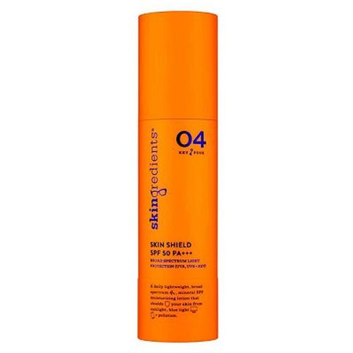 Skingredients Skin Shield Moisturising + Priming SPF 50 PA+++ Sunscreen Refillable Primary Pack