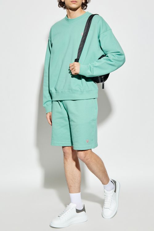 Versace Shorts With Patch, Men's, Green