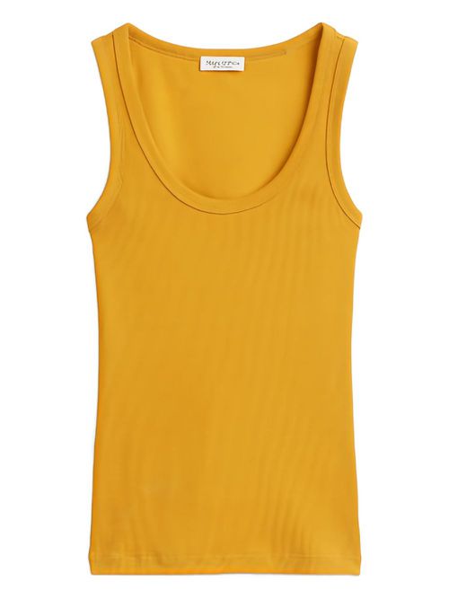 Scoop-neck tank top - Yellow