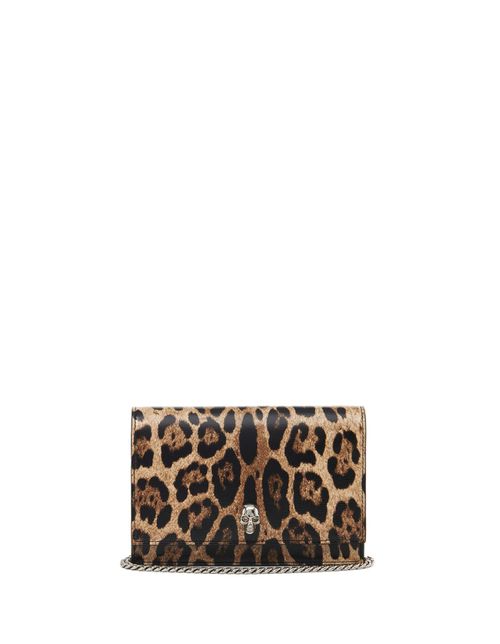 Alexander McQueen 여성 Small Skull Bag With Leopard Print 613088-1AATM 8490