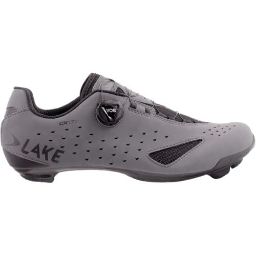 Lake Cx177 Cycling Shoe - Men's Matte Grey/Black