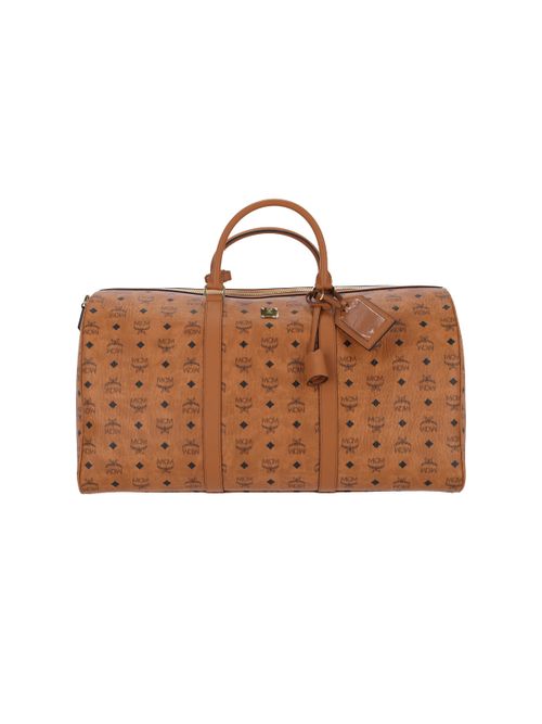 Leather-Trimmed Compact Suitcase for Men