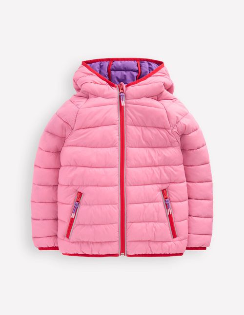 Girls Pack-Away Padded Jacket in Pink | Size 2-3 Years