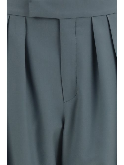Tailored Wool Trousers — Gray