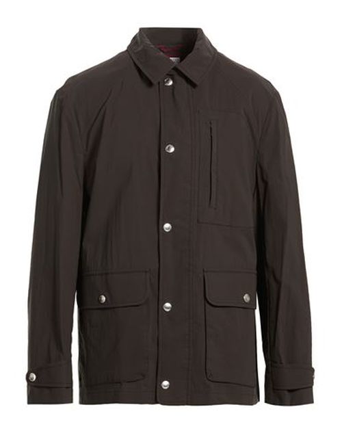 Man Jacket Dark brown Size 46 Cotton
