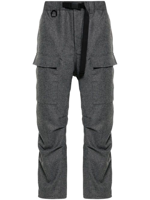 Flannel cargo trousers - Grey