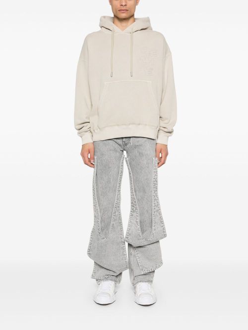 Outline Arrow hoodie - Neutrals