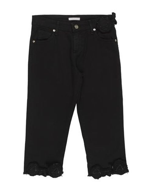 Kid Girl Pants Black Size 16 Cotton, Elastane