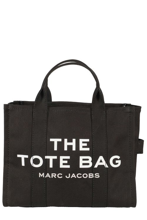 The Medium Tote Black Cotton Borsa - Women