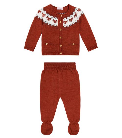 La Coqueta Baby set of wool jacket and pants