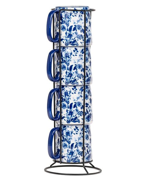 Set Of 4 Bella Espresso Demitasse Stacks
