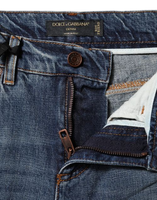 Tattered Denim Jeans — Blue